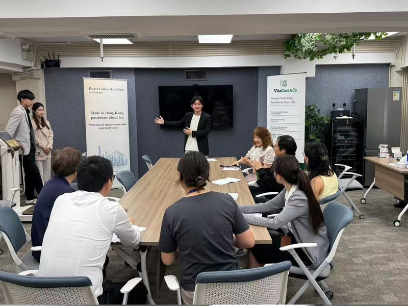 VitaCore corporate health session with Boase Cohen & Collins